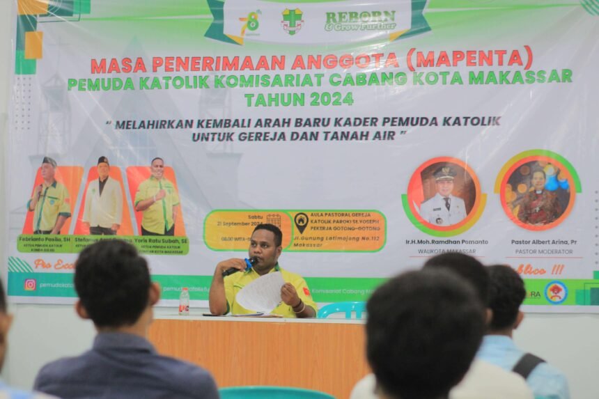 Pemuda Katolik KOMCAB Kota Makassar melalui MAPENTA 2024.