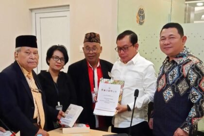 Aliansi Organisasi Nawa Gatra Indonesia sampaikan strategi penyelesaian sengketa lahan kepada Kementerian ATR/BPN RI, (24/10/2024). (Dok. NusantaraBaru)