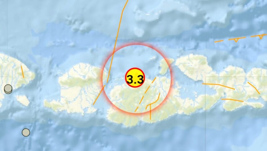 Gempa bumi tektonik M 3,3 guncang Sumbawa, NTB, Rabu (9/10/2014). (bmkg/ho)