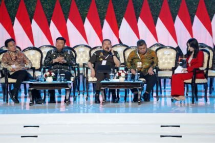 Rapat Koordinasi Nasional (Rakornas) Pemerintah Pusat dan Daerah 2024 yang berlangsung di Sentul, Bogor, pada Kamis, 7 November 2024.