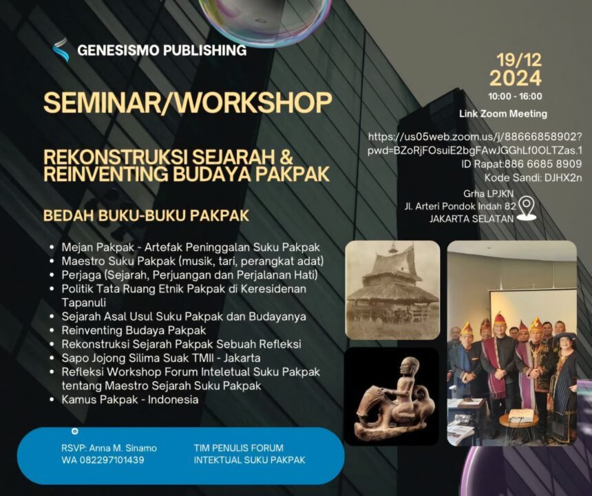 Seminar/workshop: Rekonstruksi sejarah da reinventing budaya Pakpak. 