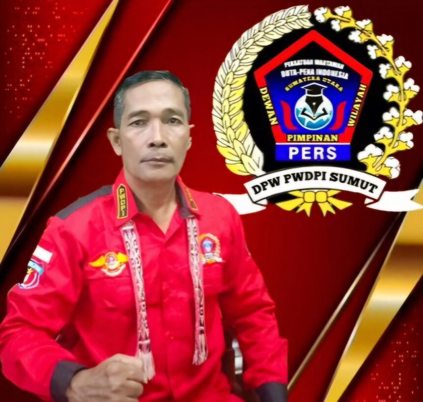 Ketua Dewan Pimpinan Wilayah Persatuan Wartawan Duta Pena Indonesia (DPW PWDPI) Sumatra Utara, Dinatal Lumbantobing, S.H.