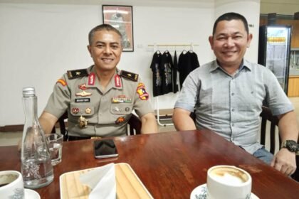 Brigjen Pol. Ibrahim Tompo, S.I.K., M.Si., bersama Farel Edward Lingga, Pemimpin Umum Media Nusantara Baru, (25/5/2025) di Jakarta.