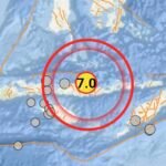 Gempa M 7,0 Guncang wilayah timur laut Mbay, Kabupaten Nagekeo, Nusa Tenggara Timur (NTT), Sabtu (15/8/2026).