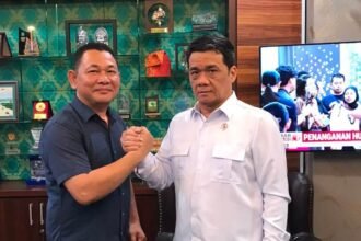 Wakil Menteri Desa (Wamendes) Ir. Riza Patria menerima Ketua Yayasan Suku Pakpak Nusantara Farel Edward Lingga di Jakarta, Senin (7/9/2026).