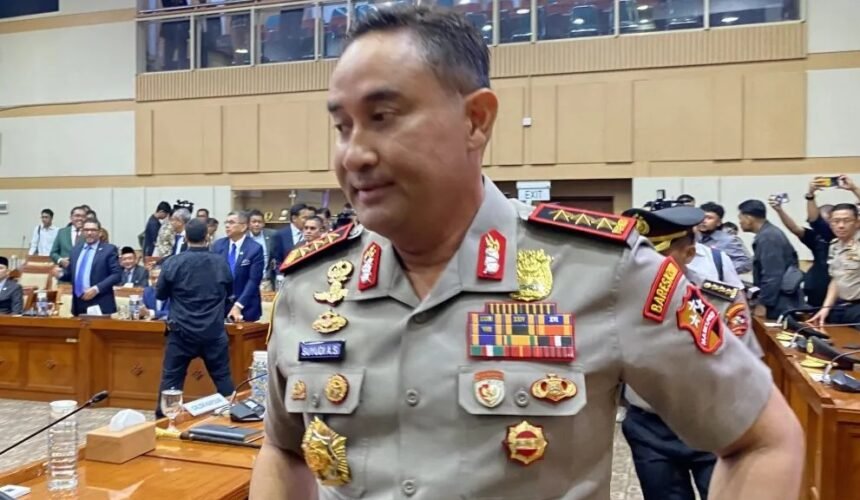 Komjen Pol. Suyudi Ario Seto telah mengikuti uji kelayakan dan kepatutan sebagai calon Kapolri di kompleks parlemen, Jakarta, Kamis (1/10/2026). (ft/ho)